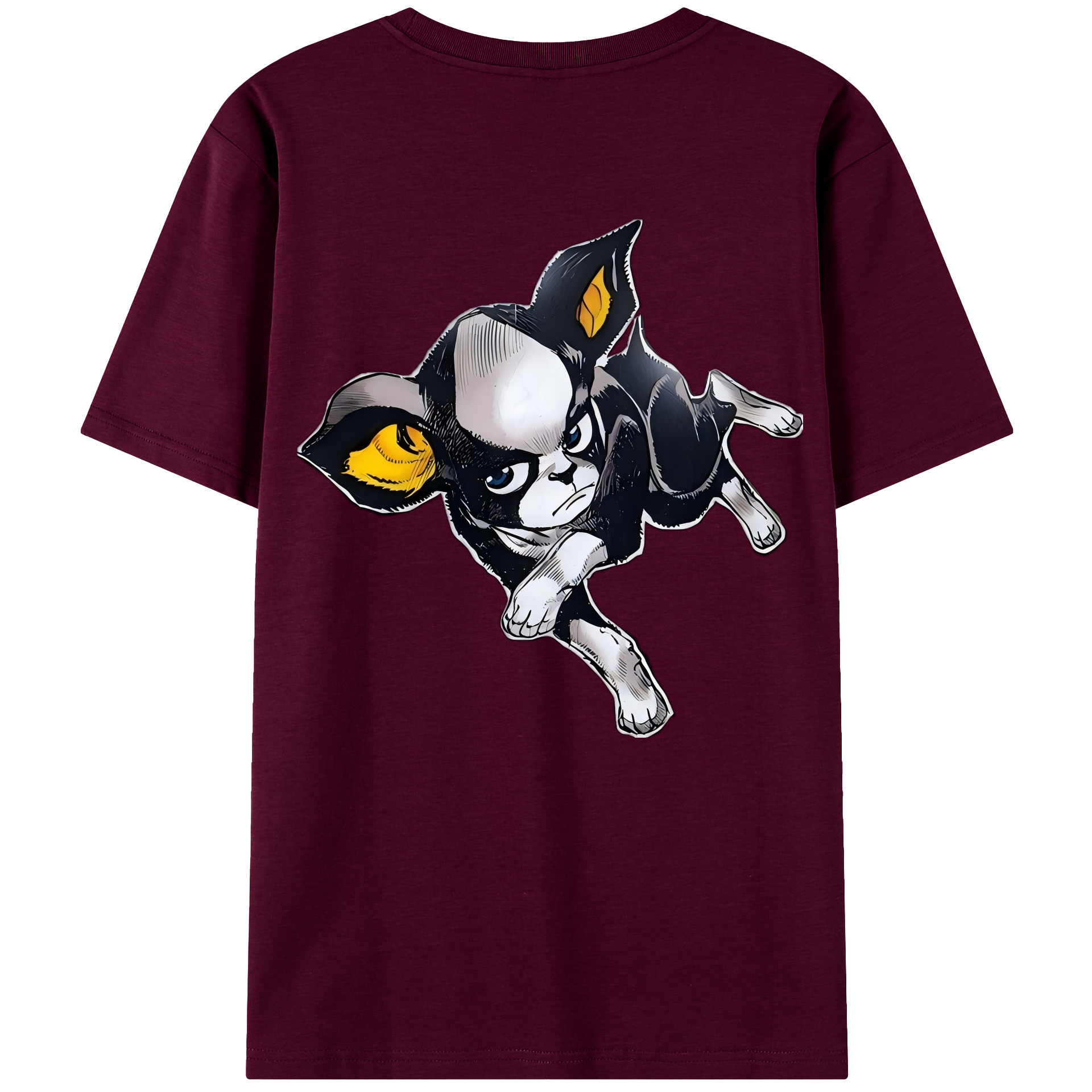 （画像用） ジョジョの奇妙な冒険 イギー JoJo's Bizarre Adventure Iggy レディース半袖Tシャツ(バックプリント)